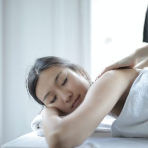 woman getting massage